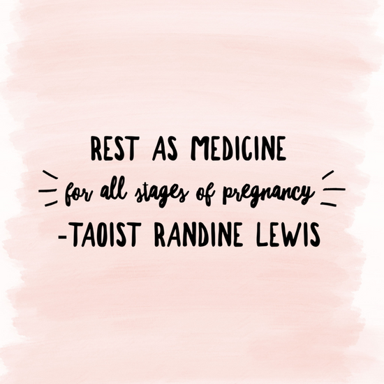 Rest as medicine in all months of pregnancy
